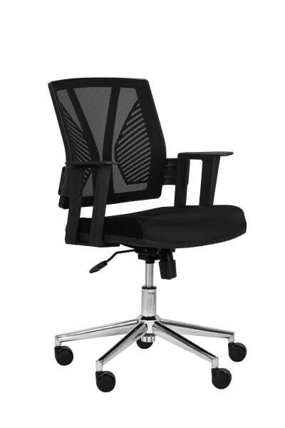 XMAX Polo Siyah Ofis Koltuğu | Kadife | 120 KG