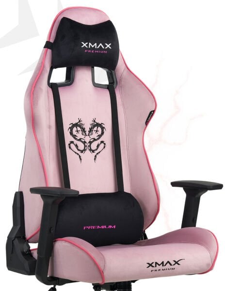 XMAX / Rio Plus Balerion Pembe Terletmez Kumaş Oyuncu Koltuğu / 100 KG Taşır