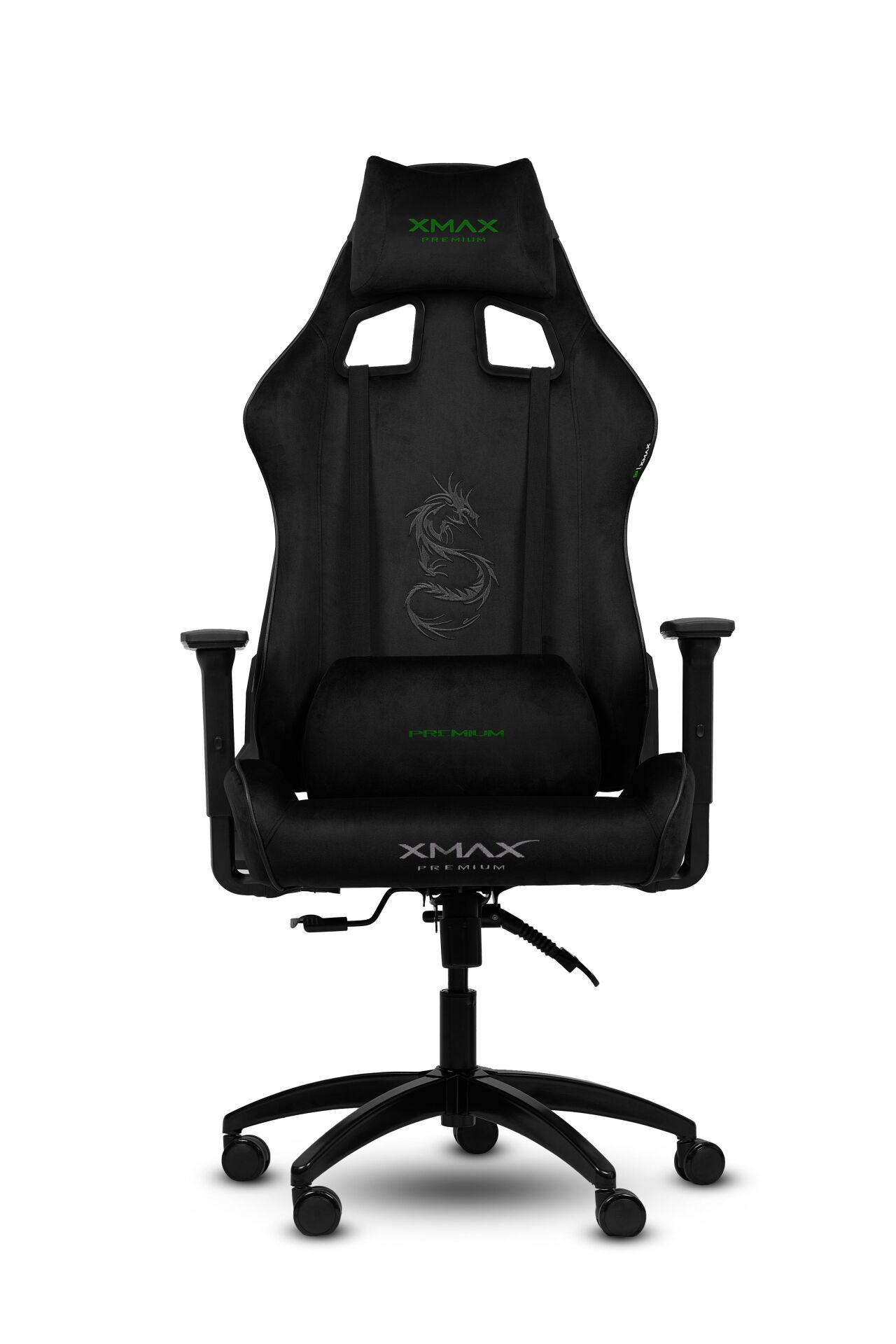 XMAX / Rio Plus Balerion Terletmez Kadife Kumaş Siyah Gaming Oyuncu Koltuğu / 120 Kg Taşır