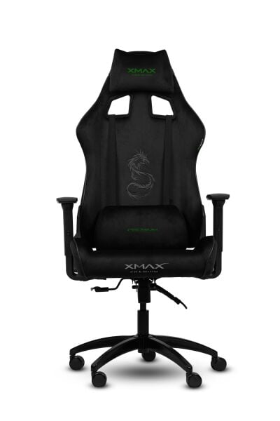 XMAX / Rio Plus Balerion Terletmez Kadife Kumaş Siyah Gaming Oyuncu Koltuğu / 120 Kg Taşır