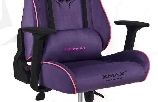 XMAX / Rio Plus Balerion Terletmez Kadife Kumaş Mor Gaming Oyuncu Koltuğu / 120 Kg Taşır
