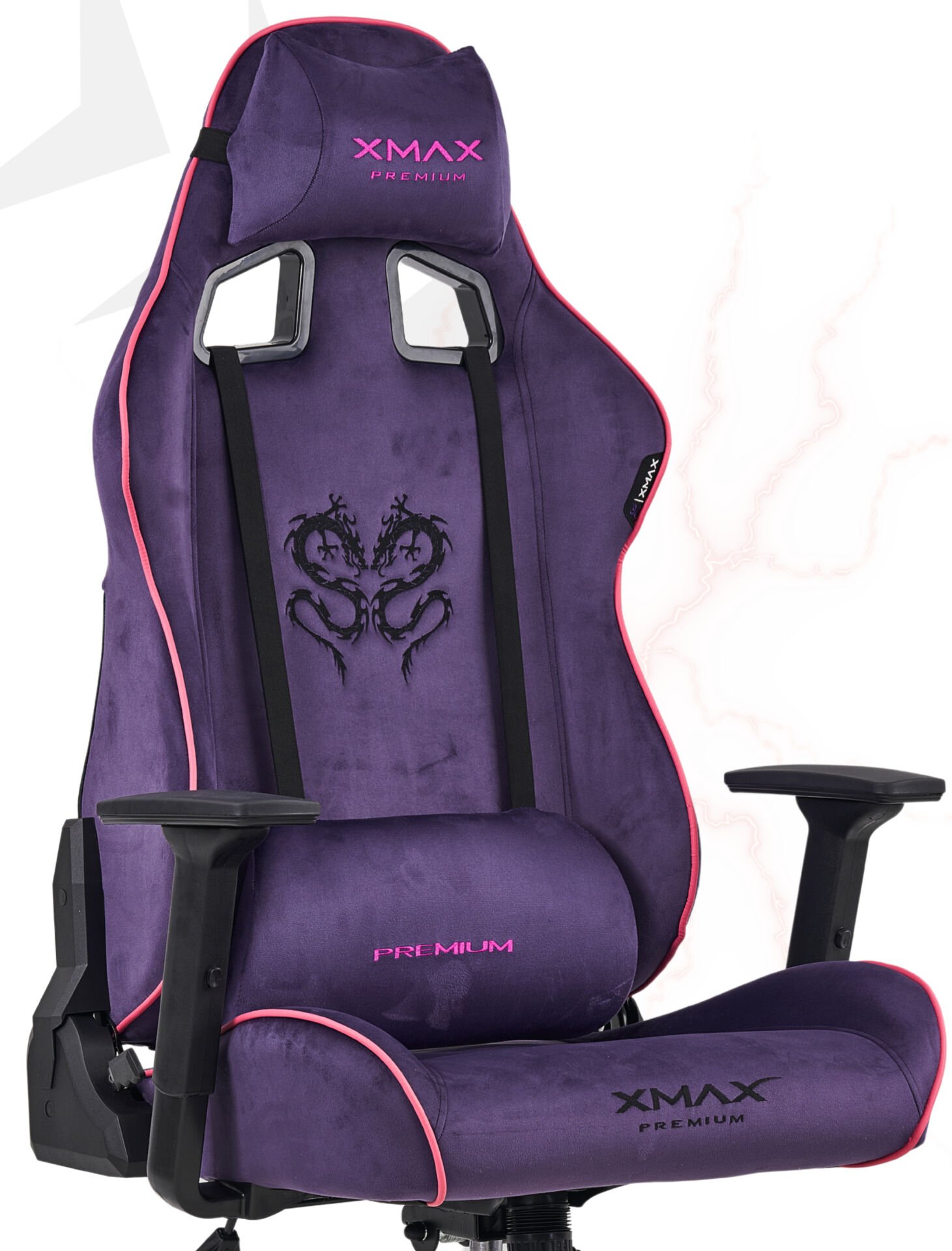 XMAX / Rio Plus Balerion Mor Terletmez Kumaş Oyuncu Koltuğu / 100 KG Taşır