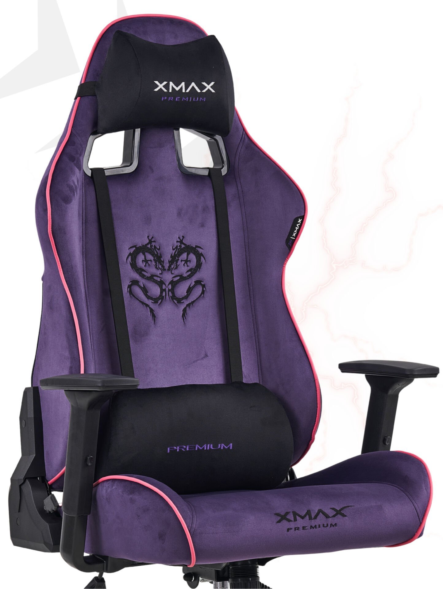 XMAX / Rio Plus Balerion Mor Terletmez Kumaş Oyuncu Koltuğu / 100 KG Taşır