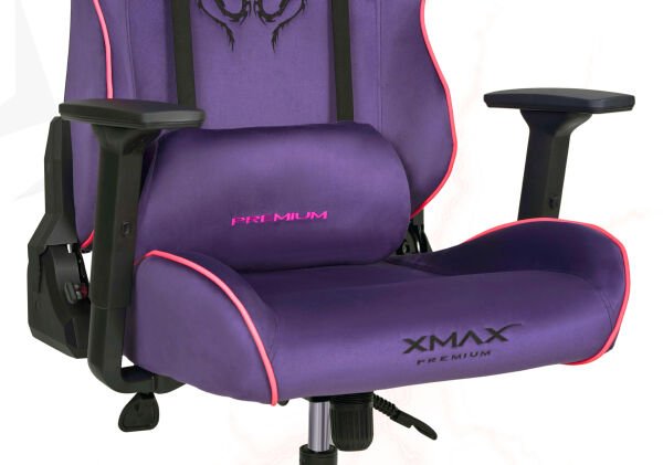 XMAX / Rio Balerion Terletmez Kadife Kumaş Mor Gaming Oyuncu Koltuğu / 120 Kg Taşır