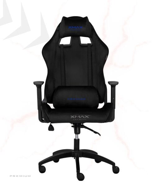 XMAX / Rio Balerion Terletmez Kadife Kumaş Siyah Gaming Oyuncu Koltuğu / 120 Kg Taşır