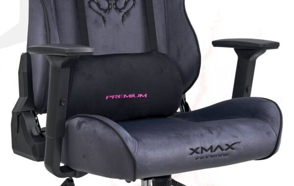 XMAX / Rio Balerion Antrasit Kadife Kumaş Oyuncu Koltuğu / 100 KG TAŞIR