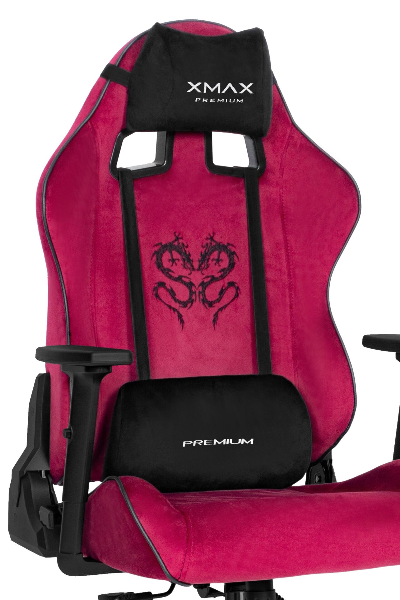 XMAX / Rio Balerion Terletmez Kadife Kumaş Bordo Gaming Oyuncu Koltuğu / 120 Kg Taşır