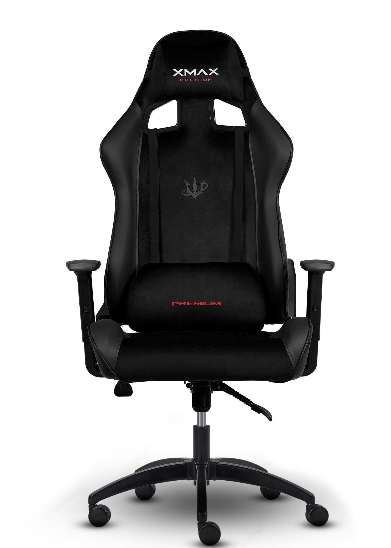 XMAX / Rio Plus Terletmez Kısmi Derili Kadife Kumaş Siyah Gaming Oyuncu Koltuğu / 120 Kg Taşır