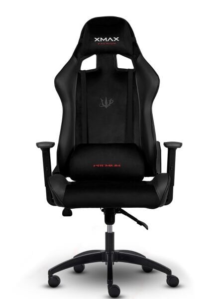 XMAX / Rio Plus Terletmez Kısmi Derili Kadife Kumaş Siyah Gaming Oyuncu Koltuğu / 120 Kg Taşır