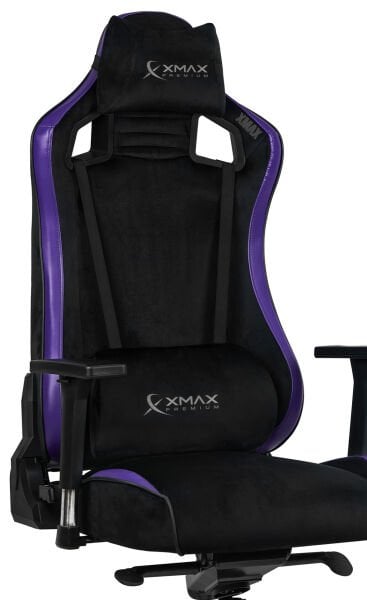 XMAX-Pro / Maximus 4D Kol Orijinal Yarasa Mekanizmalı Mor Oyuncu Koltuğu / 150 KG TAŞIR - KOL PEDİ VE PUF HEDİYELİ