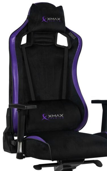 XMAX-Pro / Maximus 4D Kol Orijinal Yarasa Mekanizmalı Mor Oyuncu Koltuğu / 150 KG TAŞIR - KOL PEDİ VE PUF HEDİYELİ