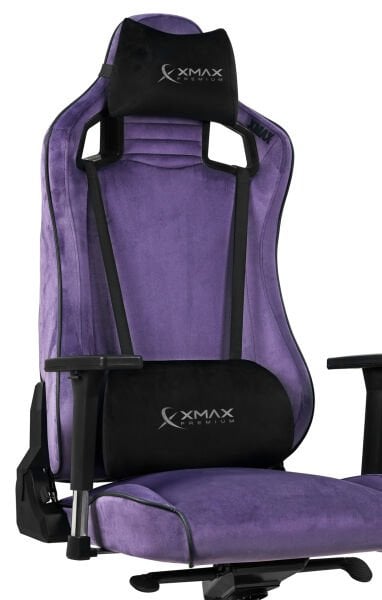 XMAX-Pro / Maximus 4D Kol Orijinal Yarasa Mekanizmalı Mor Oyuncu Koltuğu / 150 KG TAŞIR - KOL PEDİ VE PUF HEDİYELİ