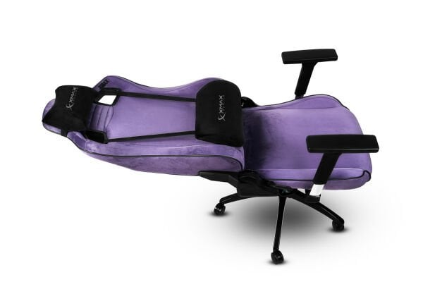 XMAX-Pro / Maximus 4D Kol Orijinal Yarasa Mekanizmalı Mor Oyuncu Koltuğu / 150 KG TAŞIR - KOL PEDİ VE PUF HEDİYELİ