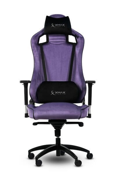 XMAX-Pro / Maximus 4D Kol Orijinal Yarasa Mekanizmalı Mor Oyuncu Koltuğu / 150 KG TAŞIR - KOL PEDİ VE PUF HEDİYELİ
