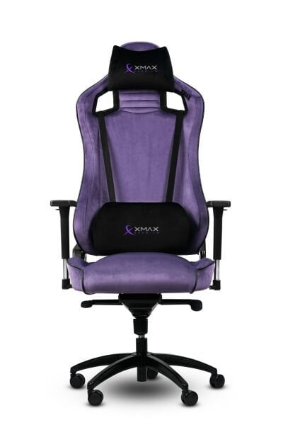 XMAX-Pro / Maximus 4D Kol Orijinal Yarasa Mekanizmalı Mor Oyuncu Koltuğu / 150 KG TAŞIR - KOL PEDİ VE PUF HEDİYELİ