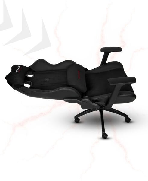 XMAX / Rio Terletmez Kısmi Derili Kadife Kumaş Siyah Gaming Oyuncu Koltuğu / 120 Kg Taşır