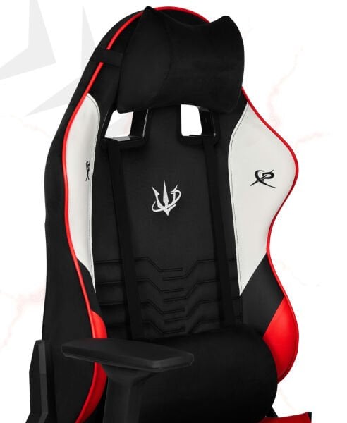 XMAX NO NAME / Rio Terletmez Kısmi Derili Kadife Kumaş Kırmızı Siyah Gaming Oyuncu Koltuğu / 120 Kg Taşır