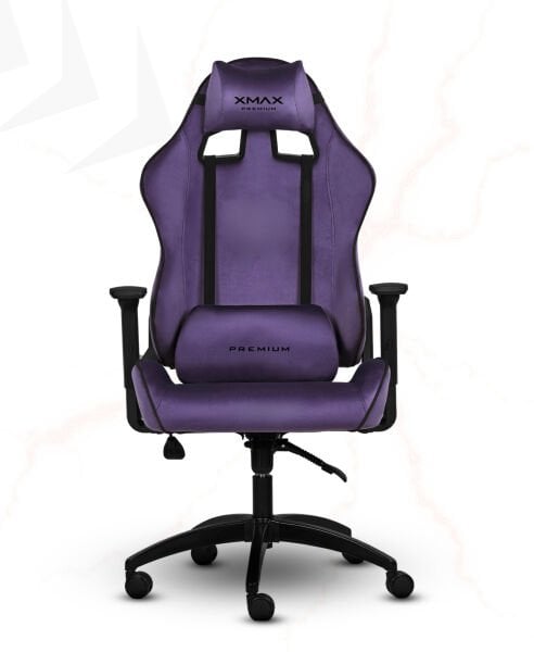 XMAX / Rio Balerion Terletmez Kadife Kumaş Mor Gaming Oyuncu Koltuğu / 120 Kg Taşır