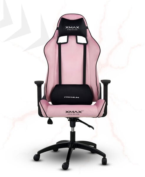 XMAX / Rio Plus Balerion Terletmez Kadife Kumaş Pembe Gaming Oyuncu Koltuğu / 120 Kg Taşır