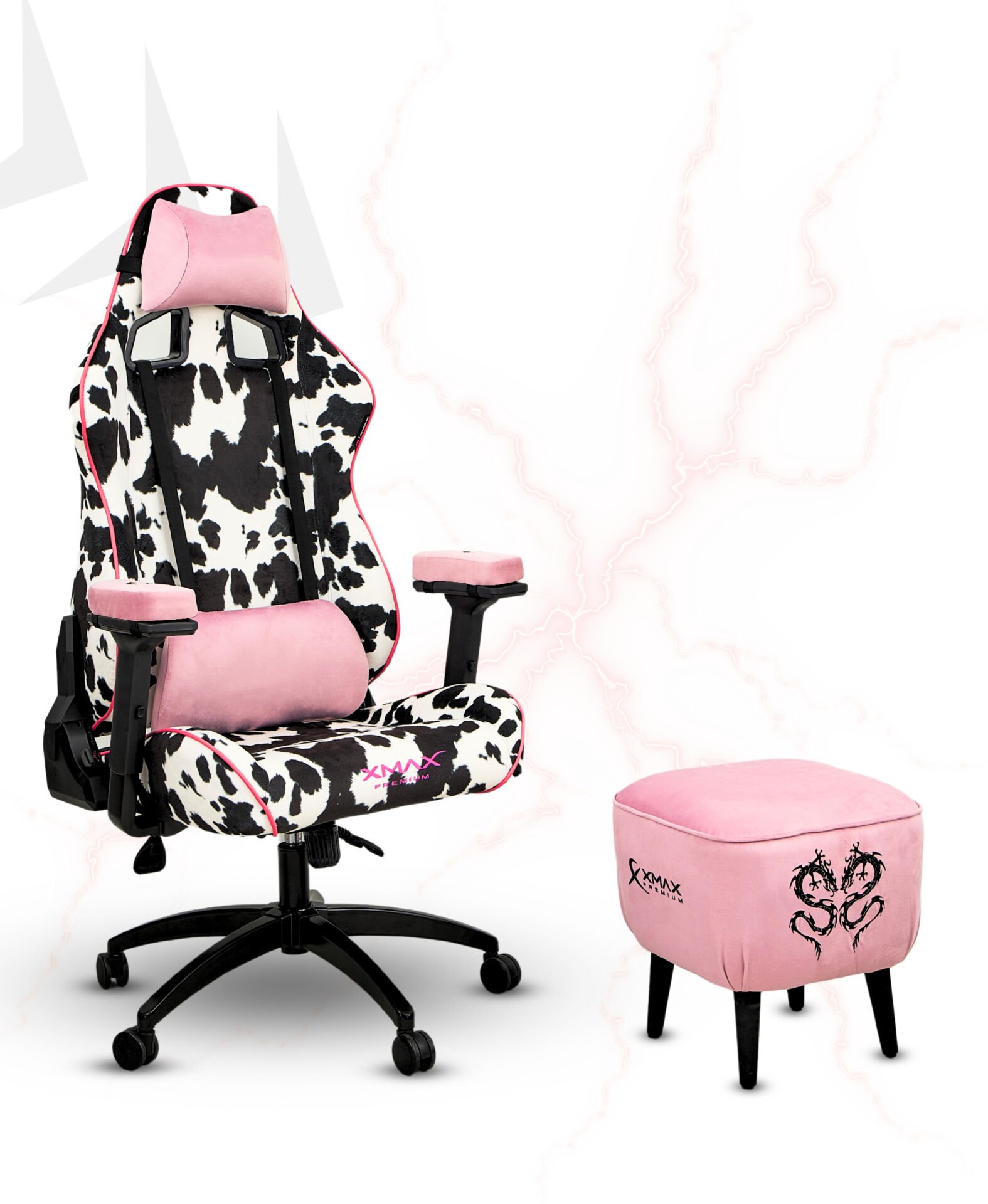 XMAX NO NAME / Rio Plus Dalmaçyalı Kumaş Oyuncu Koltuğu - Ayak Uzatmalı Puf - Kol Pedi 3'Ü BİR ARADA PAKET