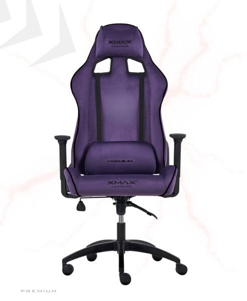 XMAX / Rio Plus Balerion Terletmez Kadife Kumaş Mor Gaming Oyuncu Koltuğu / 120 Kg Taşır
