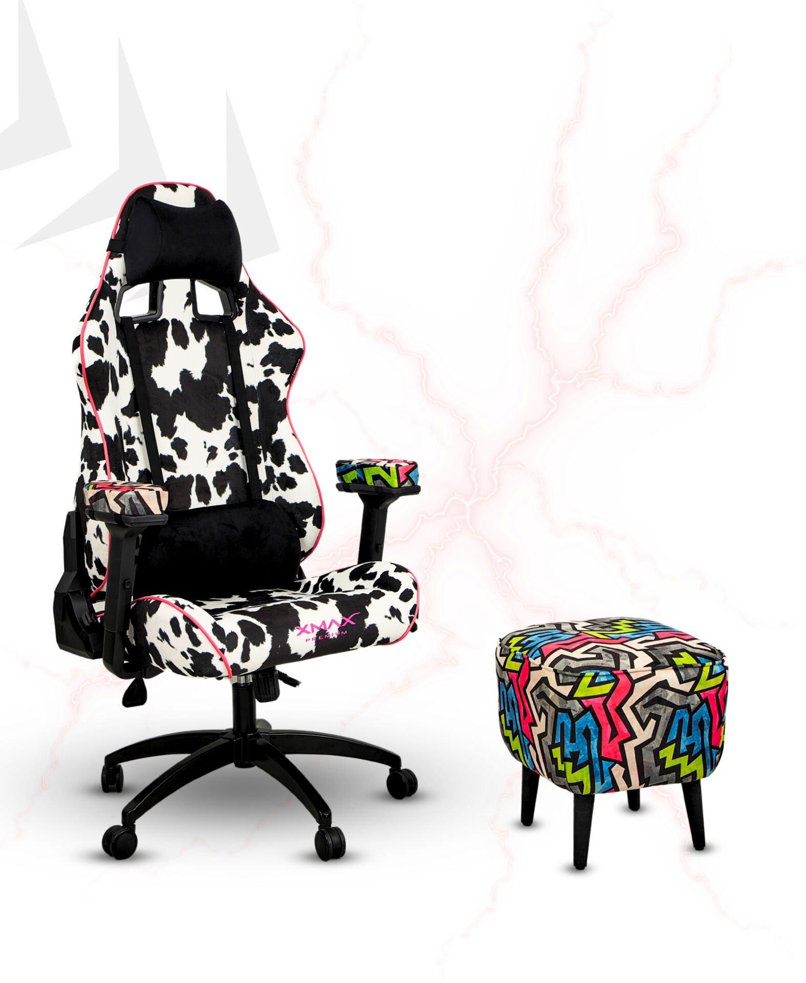 XMAX NO NAME / Rio Pus Dalmaçyalı Kumaş Oyuncu Koltuğu - Ayak Uzatmalı Puf - Kol Pedi 3'Ü BİR ARADA PAKET