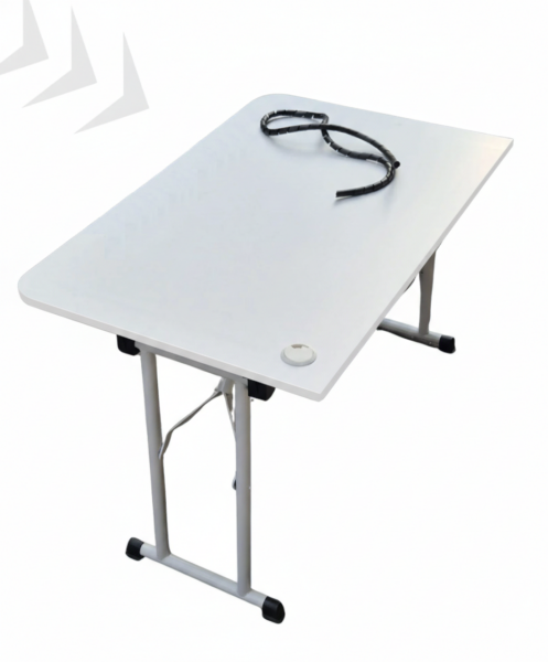 JetKur Düz Kesim Beyaz Bilgisayar Oyuncu Masası 200x80cm Sallanmaz Metal Ayaklı - Pratik Kurulum