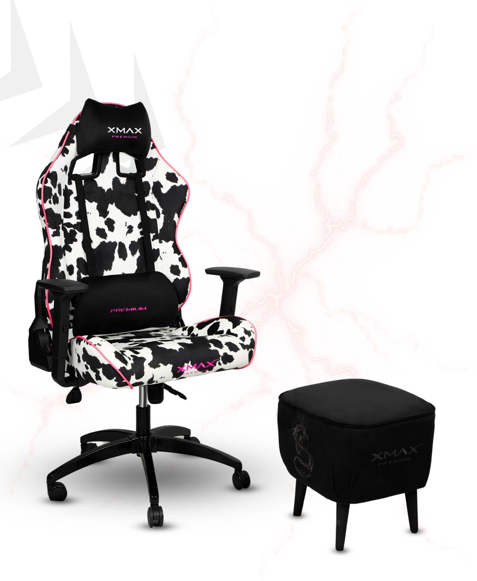 XMAX  / Rio Dalmaçyalı Kumaş Oyuncu Koltuğu - Ayak Uzatmalı Puf - Kol Pedi 3'Ü BİR ARADA PAKET