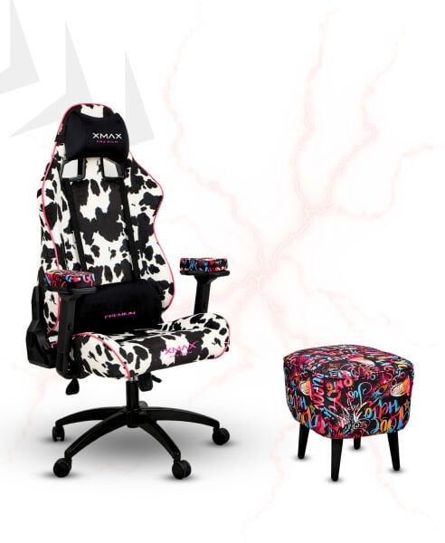 XMAX  / Rio Dalmaçyalı Kumaş Oyuncu Koltuğu - Ayak Uzatmalı Puf - Kol Pedi 3'Ü BİR ARADA PAKET