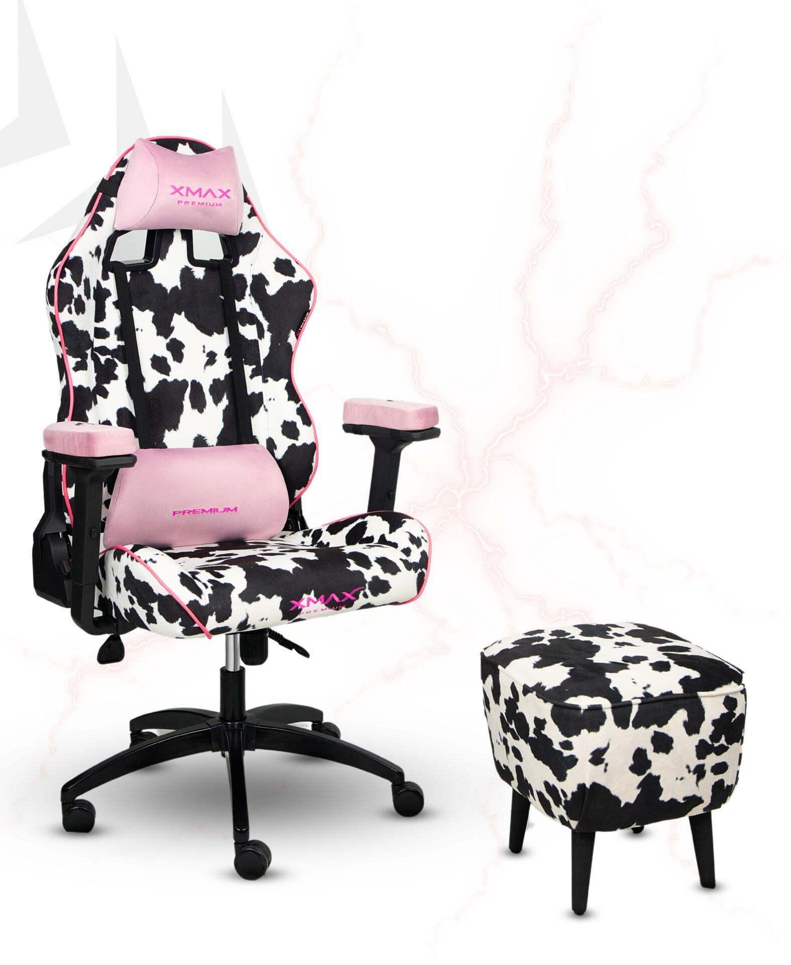 XMAX / Rio Dalmaçyalı Kumaş Oyuncu Koltuğu - Ayak Uzatmalı Puf - Kol Pedi 3'Ü BİR ARADA PAKET