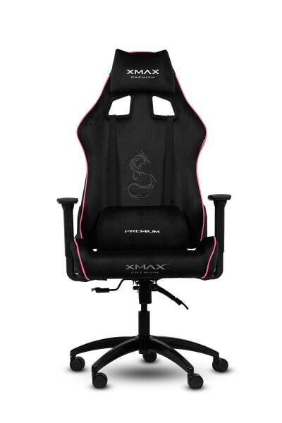 XMAX / Rio Plus Balerion Terletmez Kadife Kumaş Siyah Gaming Oyuncu Koltuğu / 120 Kg Taşır