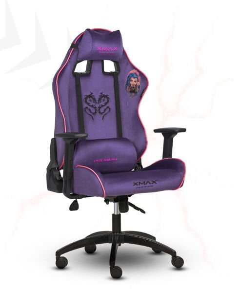 XMAX / Rio Balerion Terletmez Kadife Kumaş Mor Gaming Oyuncu Koltuğu / 120 Kg Taşır