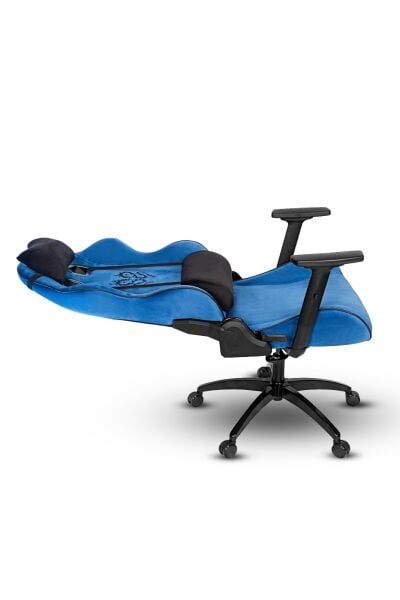 XMAX / Rio Balerion Terletmez Kadife Kumaş Mavi Gaming Oyuncu Koltuğu / 120 Kg Taşır