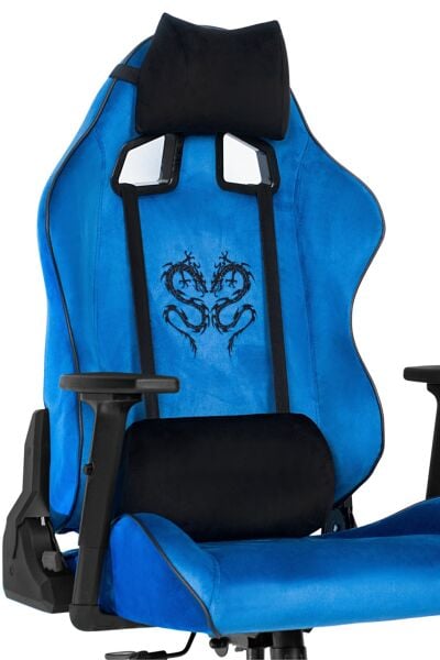 XMAX / Rio Balerion Terletmez Kadife Kumaş Mavi Gaming Oyuncu Koltuğu / 120 Kg Taşır