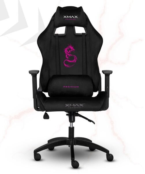 XMAX / Rio Balerion Terletmez Kadife Kumaş Siyah Gaming Oyuncu Koltuğu / 120 Kg Taşır