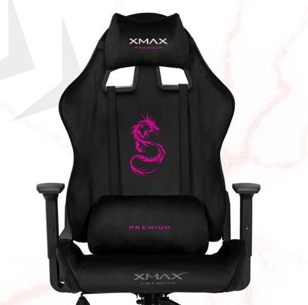 XMAX / Rio Balerion Terletmez Kadife Kumaş Siyah Gaming Oyuncu Koltuğu / 120 Kg Taşır