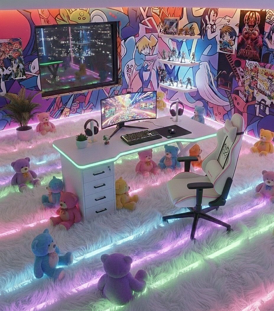 XMAX Zyra 160x80cm Işıklı Çekmeceli Beyaz MDF Çalışma Yada Oyun Masası