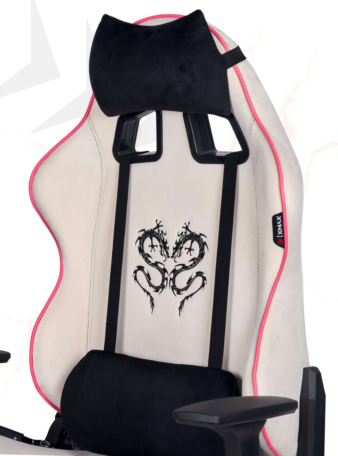 XMAX NO NAME / Rio Balerion Terletmez Kadife Kumaş Beyaz Gaming Oyuncu Koltuğu / 120 Kg Taşır