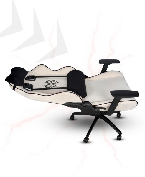 XMAX NO NAME / Rio Balerion Terletmez Kadife Kumaş Beyaz Gaming Oyuncu Koltuğu / 120 Kg Taşır