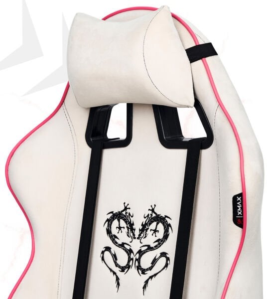 XMAX NO NAME / Rio Balerion Terletmez Kadife Kumaş Beyaz Gaming Oyuncu Koltuğu / 120 Kg Taşır