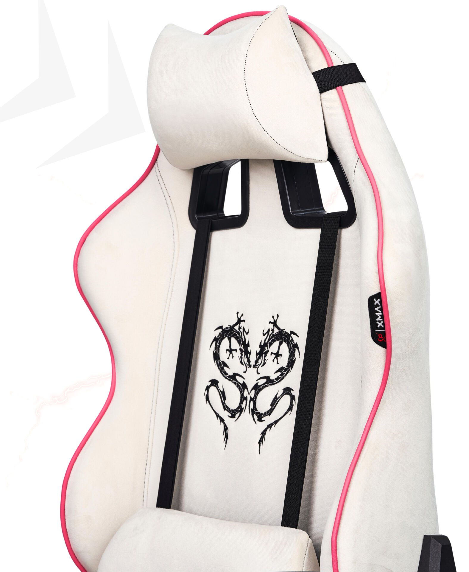 XMAX NO NAME / Rio Balerion Terletmez Kadife Kumaş Beyaz Gaming Oyuncu Koltuğu / 120 Kg Taşır