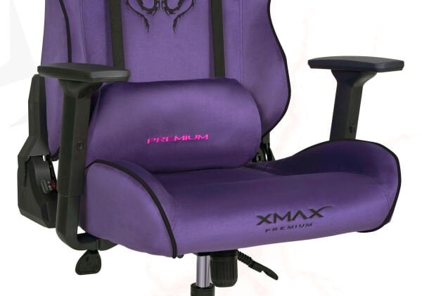 XMAX / Rio Balerion Terletmez Kadife Kumaş Mor Gaming Oyuncu Koltuğu / 120 Kg Taşır