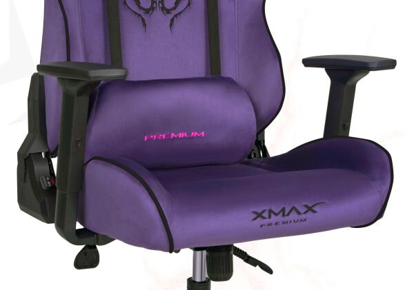 XMAX / Rio Balerion Terletmez Kadife Kumaş Mor Gaming Oyuncu Koltuğu / 120 Kg Taşır