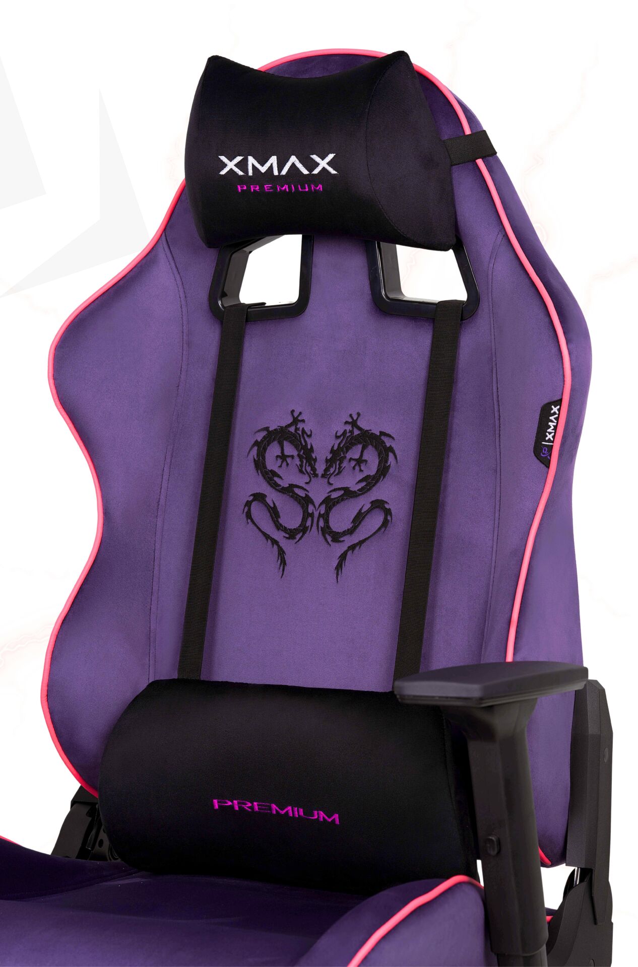 XMAX / Rio Balerion Terletmez Kadife Kumaş Mor Gaming Oyuncu Koltuğu / 120 Kg Taşır