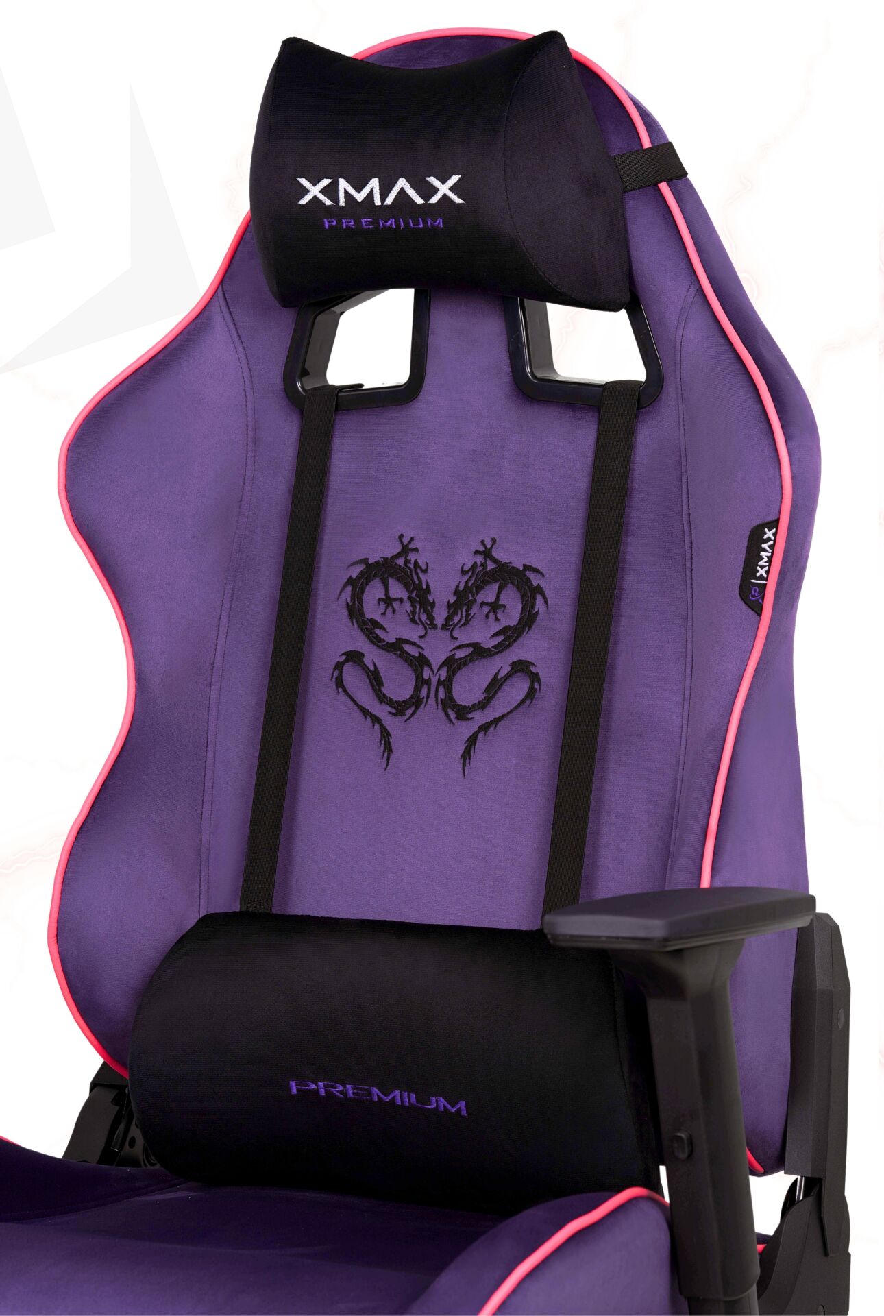XMAX / Rio Balerion Terletmez Kadife Kumaş Mor Gaming Oyuncu Koltuğu / 120 Kg Taşır