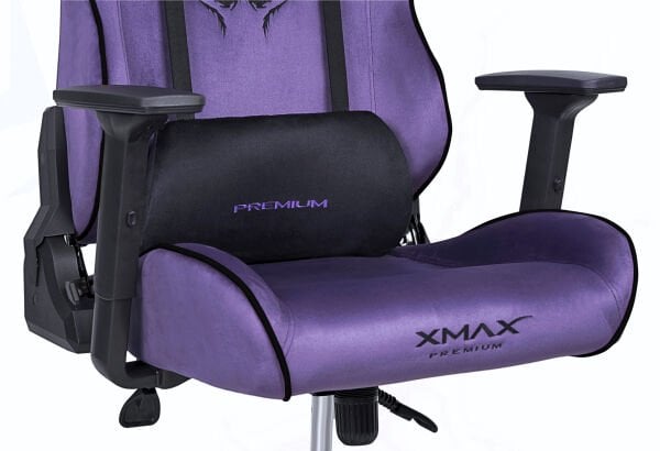 XMAX / Rio Balerion Terletmez Kadife Kumaş Mor Gaming Oyuncu Koltuğu / 120 Kg Taşır