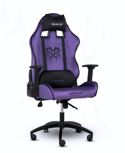 XMAX / Rio Balerion Terletmez Kadife Kumaş Mor Gaming Oyuncu Koltuğu / 120 Kg Taşır
