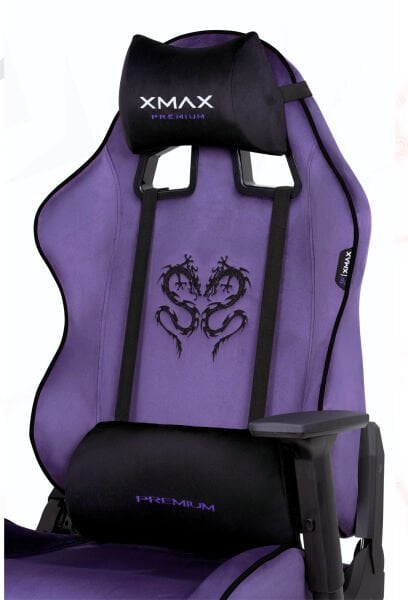 XMAX / Rio Balerion Terletmez Kadife Kumaş Mor Gaming Oyuncu Koltuğu / 120 Kg Taşır