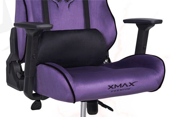 XMAX NO NAME / Rio Balerion Terletmez Kadife Kumaş Mor Gaming Oyuncu Koltuğu / 120 Kg Taşır