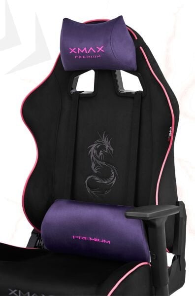 XMAX / Rio Balerion Terletmez Kadife Kumaş Siyah Gaming Oyuncu Koltuğu / 120 Kg Taşır